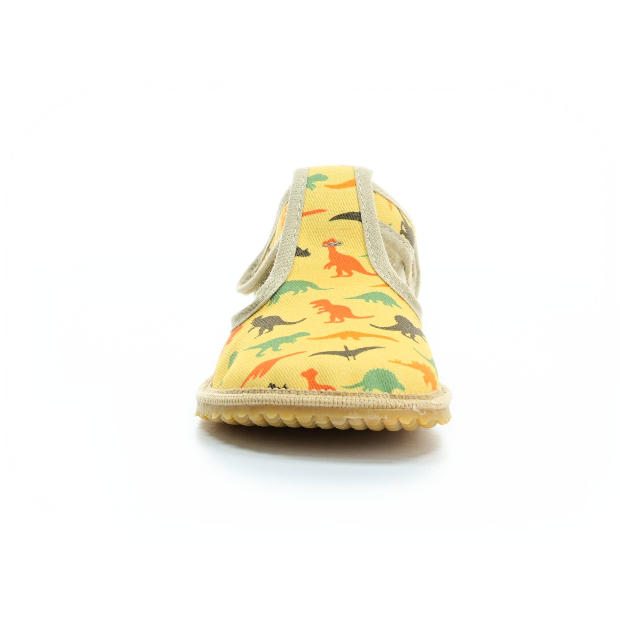 Barefoot bačkorky BEDA dinosaurus BF 060010/W 